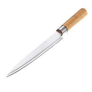 Nóż ze stali nierdzewnej i bambusu, Unimasa, dł. 33,5 cm