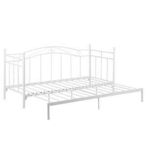 Białe rozkładane łóżko Actona Ba w o, 80 -160x200 cm