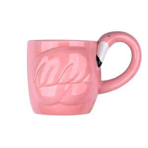 Różowy kubek ceramiczny w kształcie flaminga Tri-Coastal Design