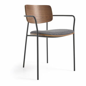 Szare/brązowe krzesło Maureen – Kave Home