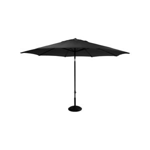 Czarny parasol ogrodowy Hartman Solar, ø 300 cm