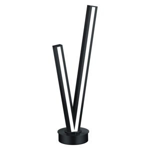 Czarna lampa stołowa LED ze sterowaniem głosowym/mobilną aplikacją i metalowym kloszem (wysokość 67,5 cm) Cicanto – CINQUE