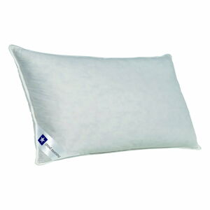 Biała poduszka z wypełnieniem z kaczego pierza Good Morning Duck, 40x80 cm