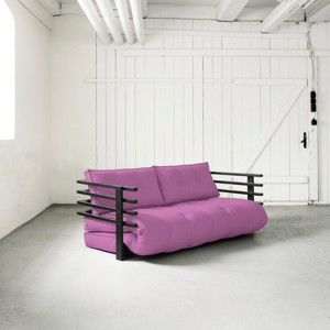 Sofa rozkładana Karup Funk Black/Taffy Pink
