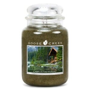 Świeczka zapachowa w szklanym pojemniku Goose Creek Dom w lesie, 150 godz. palenia