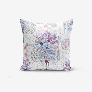 Poszewka na poduszkę z domieszką bawełny Minimalist Cushion Covers Blue Purple Isleyen Carklar, 45x45 cm