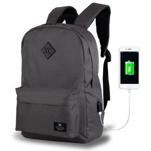 Szary plecak z portem USB My Valice SPECTA Smart Bag