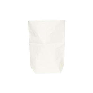 Biała osłonka na doniczkę z papieru zmywalnego Furniteam Plant, wys. 62 cm