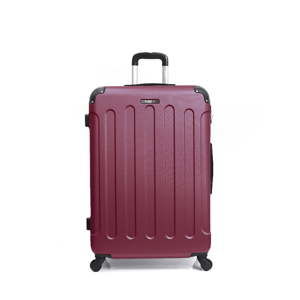 Ciemnoczerwona walizka na kółkach BlueStar Madrid, 91 l