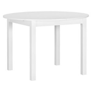 Biały okrągły drewniany stół rozkładany Artemob Haily