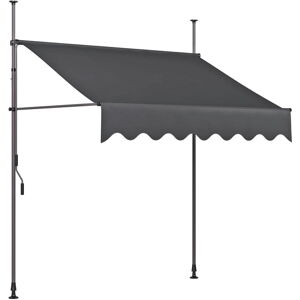 Czarny parasol ogrodowy 300x120 cm - Garden Pleasure