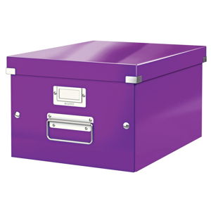 Fioletowe pudełko do przechowywania Leitz Universal, dł. 37 cm