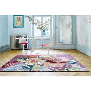 Różowy ręcznie tkany dywan Flair Rugs Rosa Lifestyle, 120x170 cm