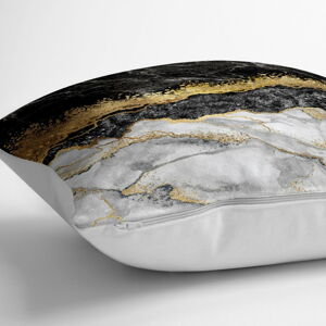 Poszewka na poduszkę z domieszką bawełny Minimalist Cushion Covers Dark Marble, 70x70 cm