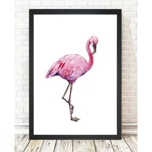 Obraz Tablo Center Flamingo, 24x29 cm