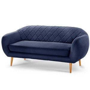 Granatowa sofa 3-osobowa Scandi by Stella Cadente Maison Diva