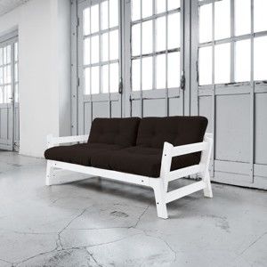 Sofa rozkładana Karup Step White/Brown