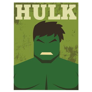 Plakat Blue-Shaker Super Heroes Hulk, 30x40 cm