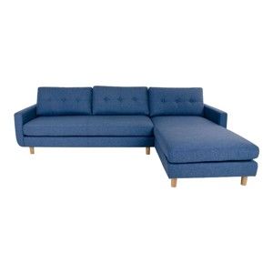 Niebieska sofa narożna House Nordic Artena