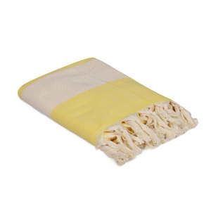 Żółty ręcznik Ocean, 180x100 cm