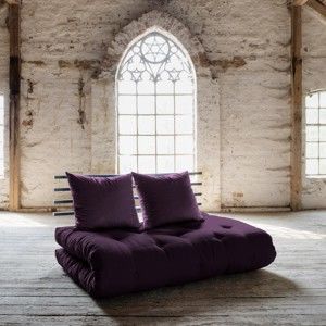 Sofa rozkładana Karup Shin Sano Black/Purple