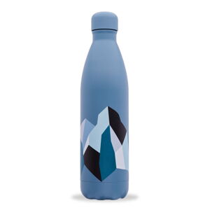 Niebieska podróżna butelka ze stali nierdzewnej 750 ml ALTITUDE x Severine Dietrich - Qwetch