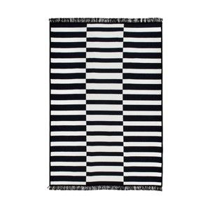 Czarny-biały dywan dwustronny Poros, 80x150 cm