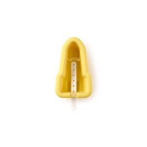 Żółta silikonowa forma do lodów w kształcie rakiety Lékué Iconic