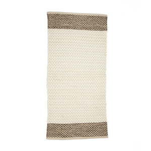 Biały dywan bawełniany Simla Minimalism, 140x70 cm