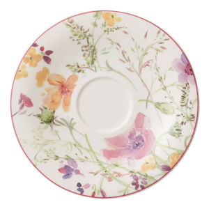 Porcelanowy spodek z motywem kwiatów Villeroy & Boch Mariefleur Tea, ⌀ 16 cm