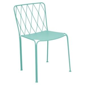 Niebieskie krzesło ogrodowe Fermob Kintbury