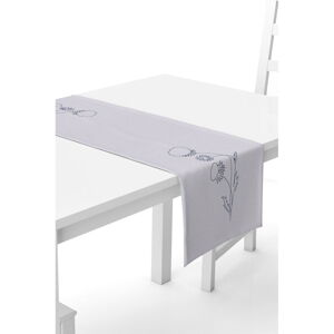 Szary bieżnik na stół Kate Louise, 40x140 cm