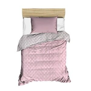 Różowa pikowana narzuta na łóżko Cihan Bilisim Tekstil Amanda, 160x230 cm