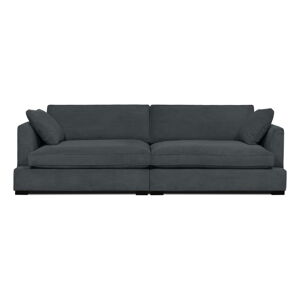 Szara sztruksowa sofa 266 cm Mobby – Scandic