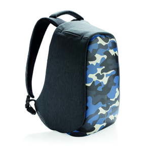 Plecak antykradzieżowy z niebieskimi detalami unisex XD Design Camouflage