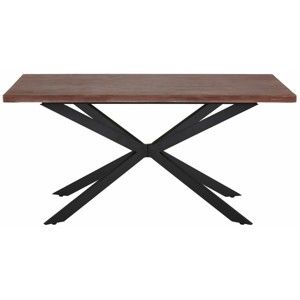 Stół w kolorze ciemnego drewna Støraa Adrian, 160 cm