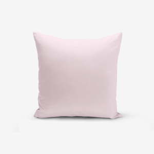 Różowa poszewka na poduszkę z domieszką bawełny Minimalist Cushion Covers , 45x45 cm