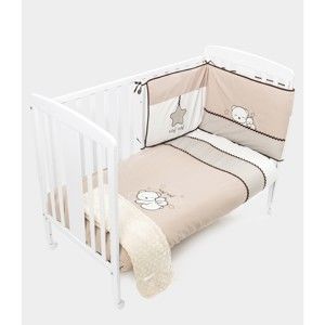 Komplet łóżeczka dziecięcego z kołdrą, kodem i pikowaną barierką Naf Naf Dreams