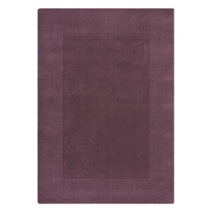 Ciemnofioletowy wełniany dywan tkany ręcznie 120x170 cm Border – Flair Rugs