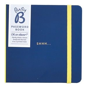 Niebieski notatnik na hasła Busy B Organised