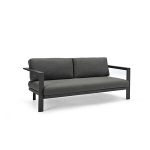 Ciemnoszara aluminiowa sofa ogrodowa Cubic – Diphano