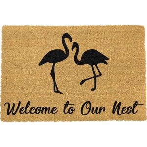 Wycieraczka Artsy Doormats Welcome To Our Nest Flamingo, 40x60 cm