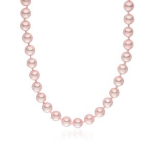 Różowy naszyjnik z pereł Pearls of London Mystic, 45 cm