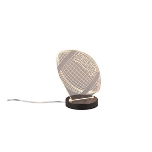 Czarna lampa stołowa LED (wysokość 21,5 cm) Football – Trio