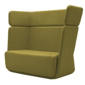 Zielony fotel Softline Basket Eco Cotton Lime