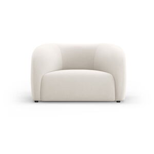 Biały aksamitny fotel Santi – Interieurs 86