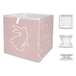 Różowe pudełko do przechowywania dziecka Sweet Bunnies - Butter Kings