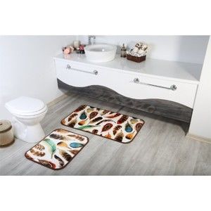 Komplet 2 dywaników łazienkowych Aksu Tuy