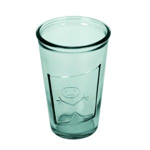 Zielona szklanka ze szkła z recyklingu Ego Dekor Chłopiec