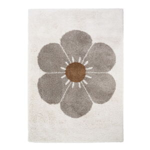 Jasnoszaro-kremowy dywan dziecięcy 120x170 cm Bohemian Daisy – Nattiot